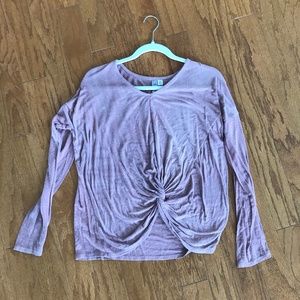 Pink long sleeved shirt